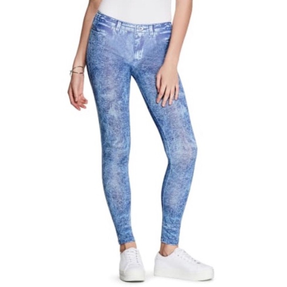 Guess Blue Jeans Tye Due Leggings